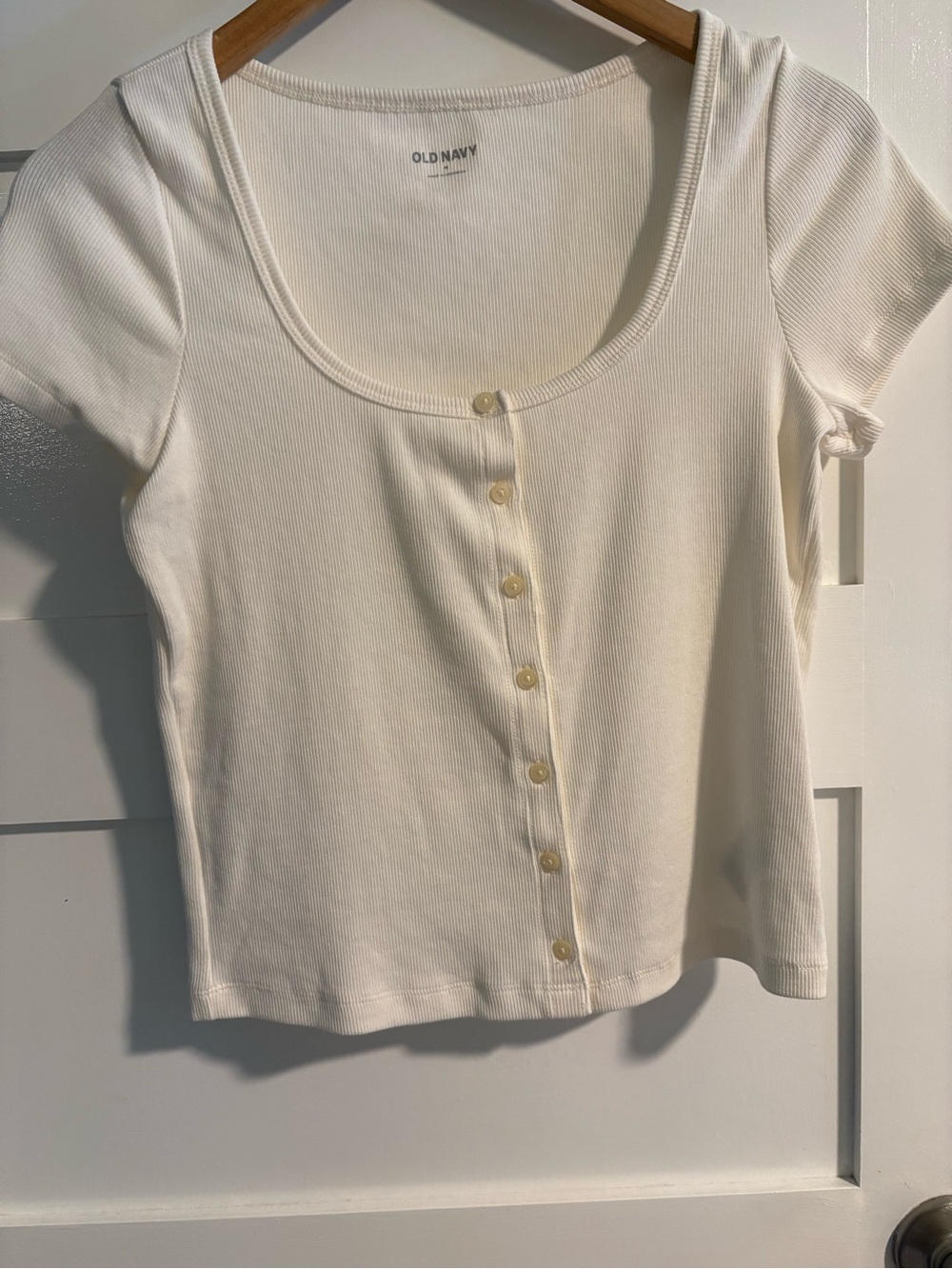 Old navy button down ribbed t shirt